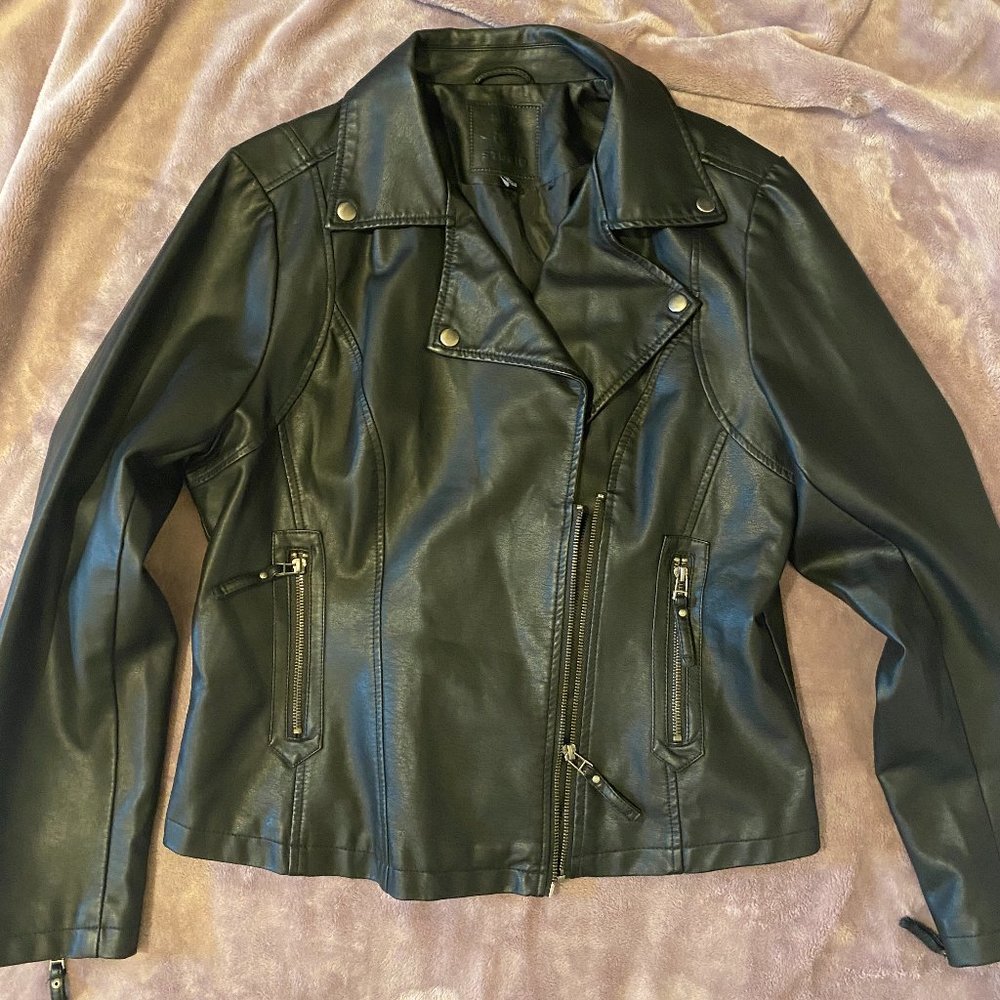 Max Studio Faux Leather Jacket
